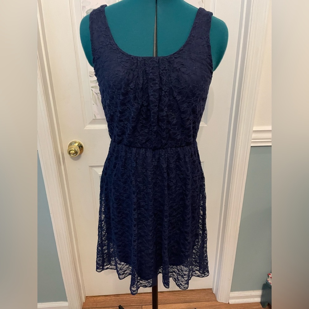 Love Reign Dark Blue Dress, Size S
